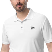 Stubby McPickle Script adidas performance polo shirt