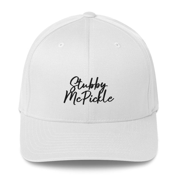 Stubby McPickle fitted hat - script