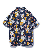 Summer new seaside casual Hawaiian short-sleeved shirt