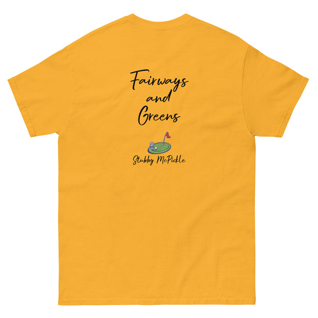 Stubby McPickle "Fairways and Greens" t-shirt