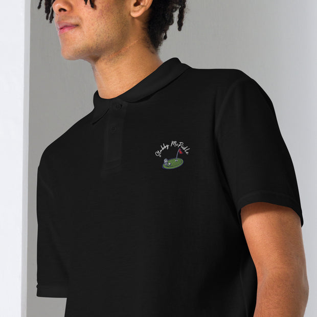 Stubby McPickle Gildan Polo Black