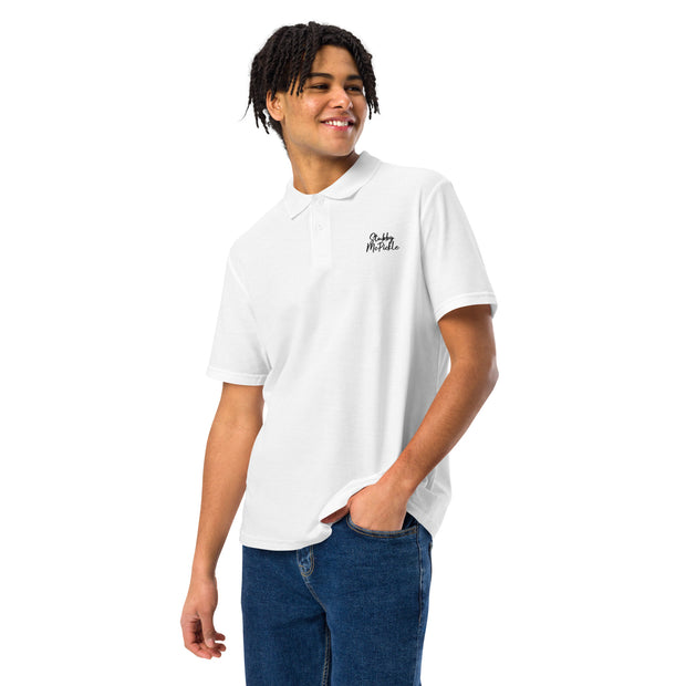 Stubby McPickle Script polo shirt