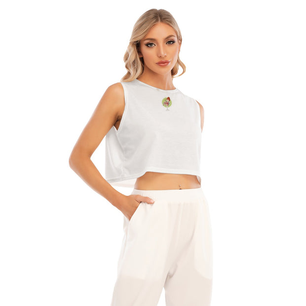 Olive Martiniz Sleeveless Cropped Top