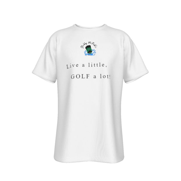 Stubby McPickle Golf Tee-Shirt - Live a little