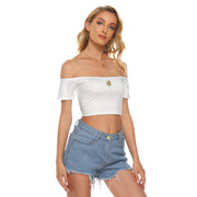 Olive Martiniz Off-shoulder Cropped T-shirt