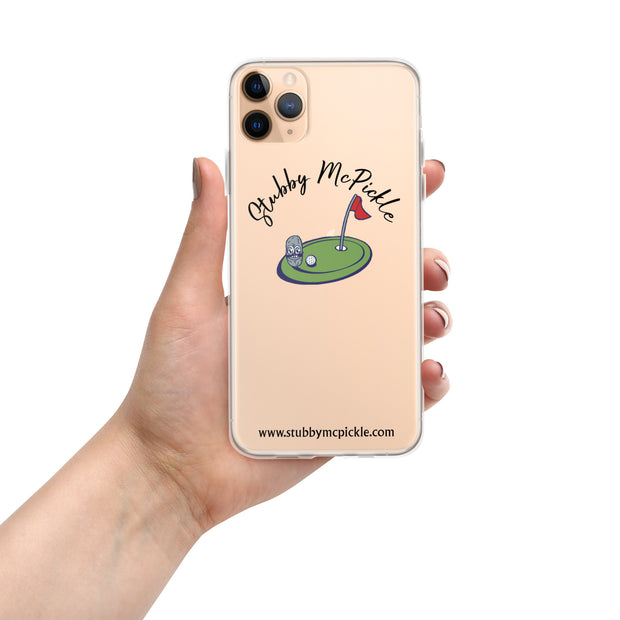 Stubby McPickle Clear iPhone Case 2