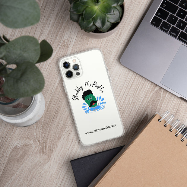 Stubby McPickle Clear iPhone Case