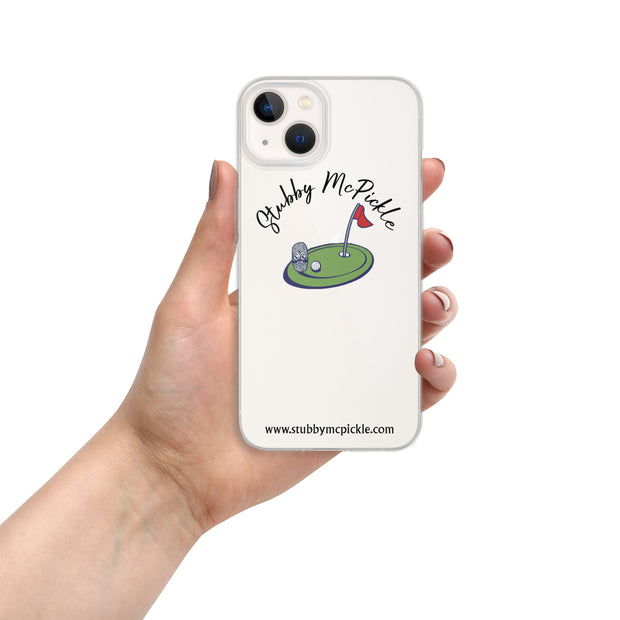 Stubby McPickle Clear iPhone Case 2