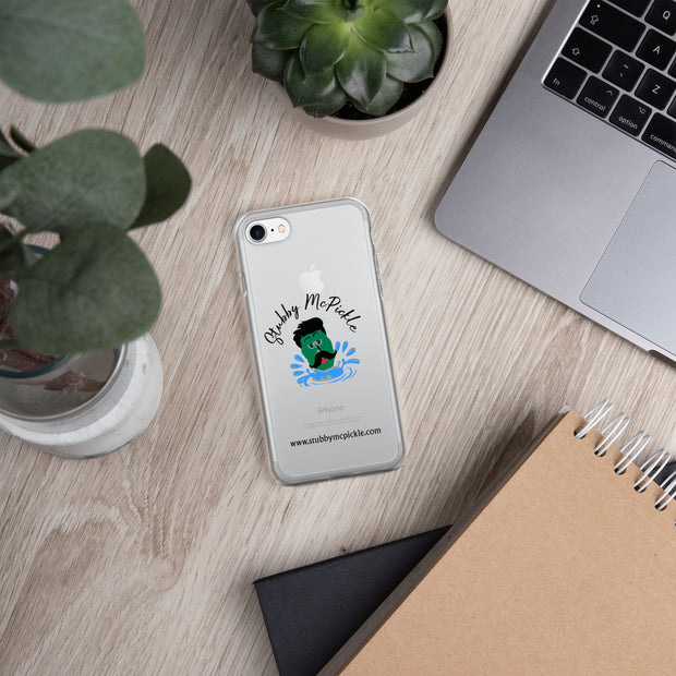 Stubby McPickle Clear iPhone Case