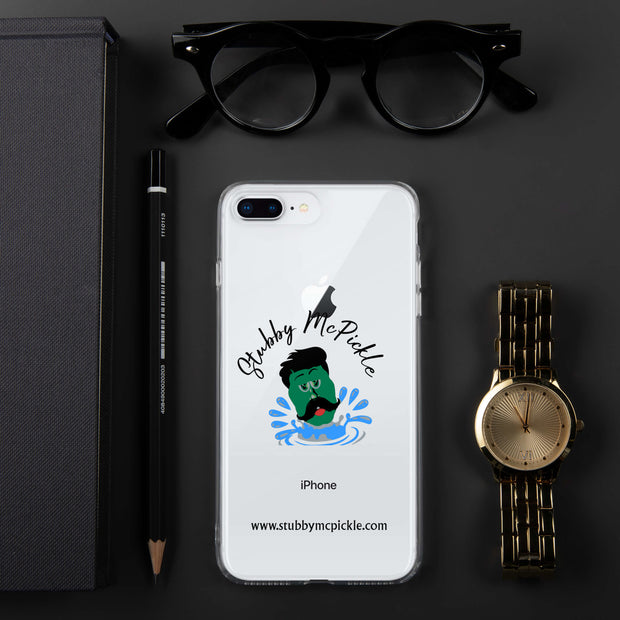 Stubby McPickle Clear iPhone Case