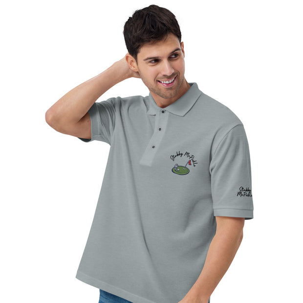 Stubby McPickle Golf Men's Premium Polo