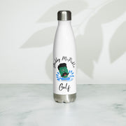 Stubby McPickle Golf White Stainless Steel Water Bottle